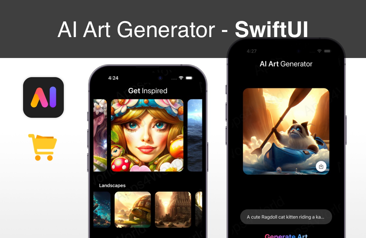 AI Art Generator iOS app template